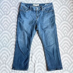 THE BUCKLE // BKE Women’s Harper 24” Crop Blue Denim Jeans Plus Size 33